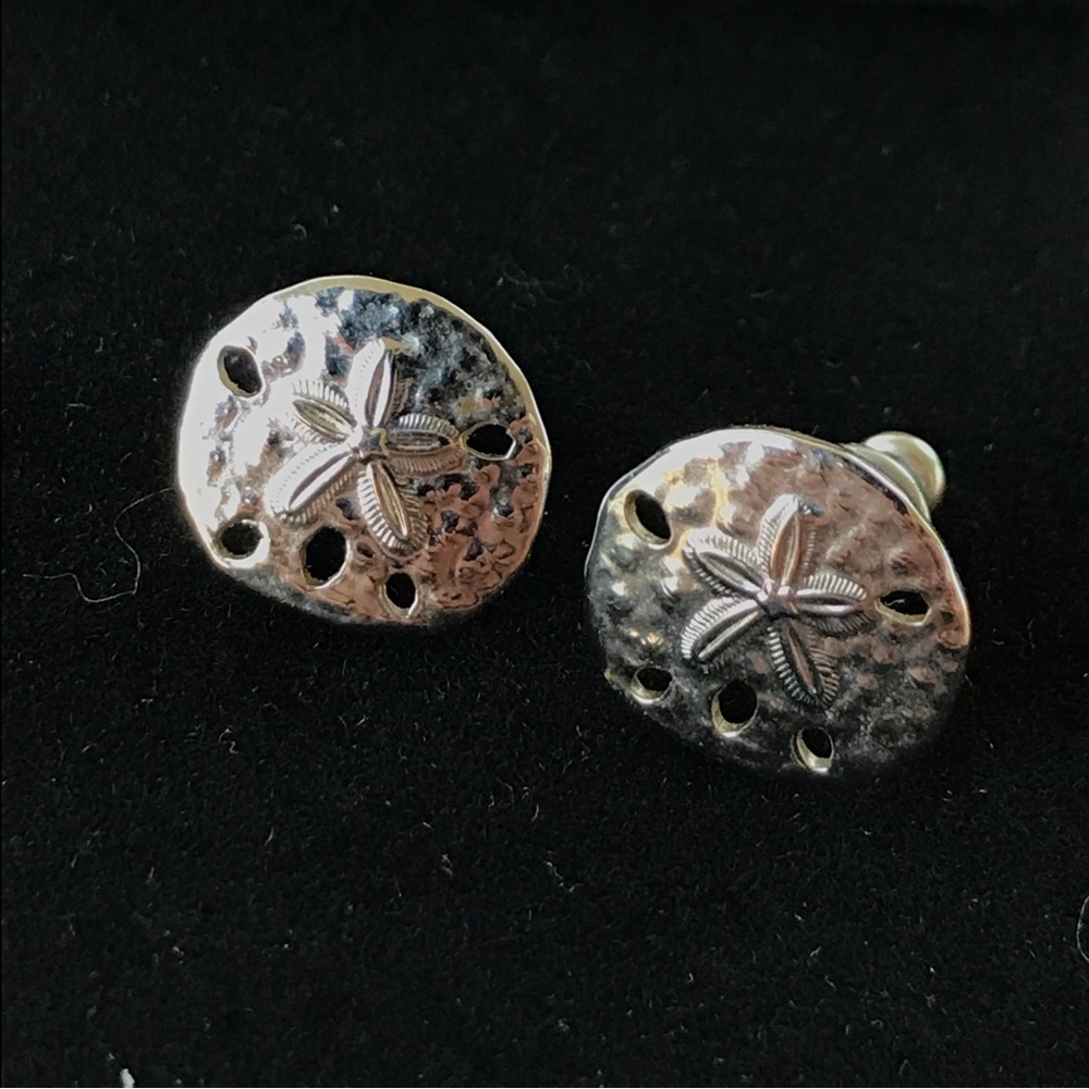 Lot of 3 metal vintage earrings-nature inspired designs - Picture 4 of 6